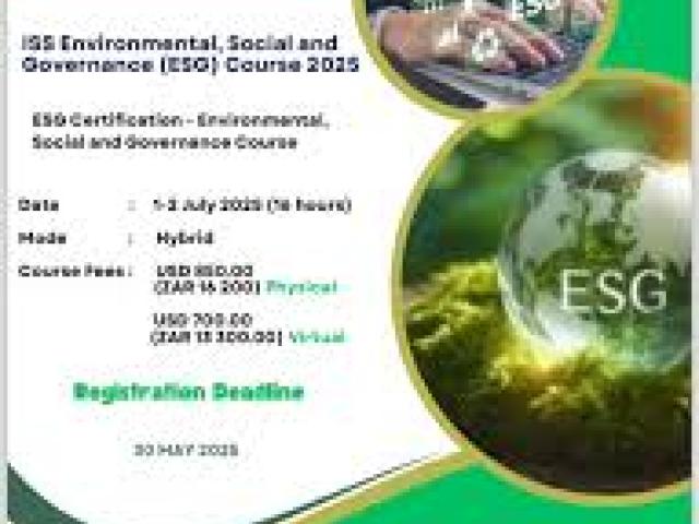 ISS Environmental, Social and Governance Course (ISS ESG Course) 2025
