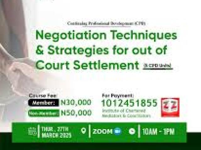 Mastery of Negotiation Techniques Course 2025							