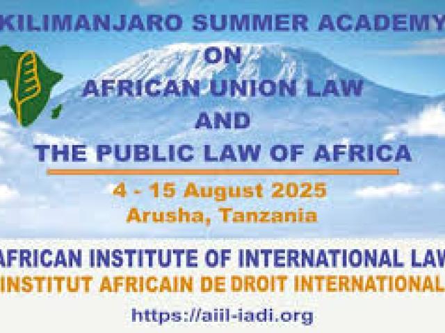 Summer Academy on African Union Law and the Public Law of Africa Conference 2025