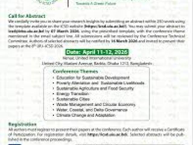 International Conference on Sustainable Real Estate Development and Urban Planning (ICSRDUP)