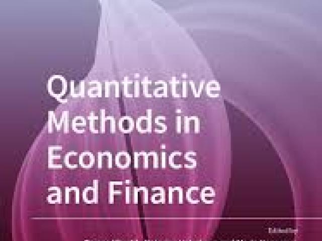  International Conference on Quantitative Methods in Economics and Finance