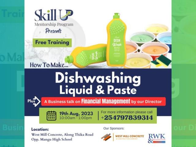 Dishwashing liquid paste.