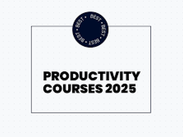 Strategies for Improving Productivity Course 2025